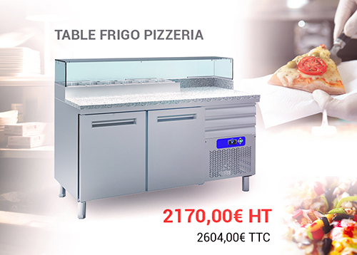Table frigo pizza